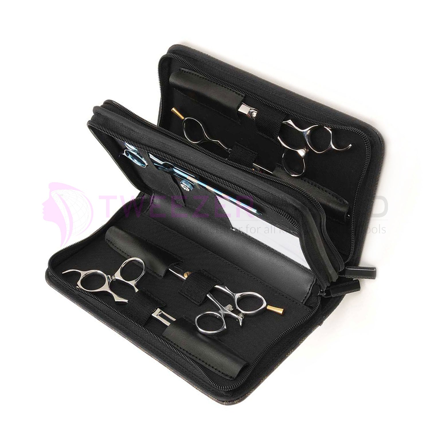 Amazon Hot Selling Brown Checkered Shears Case Holds Scissor Packing