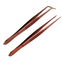 Best whole sell price Chef Rose Gold Stainless Steel Kitchen Tweezers Fine Tip