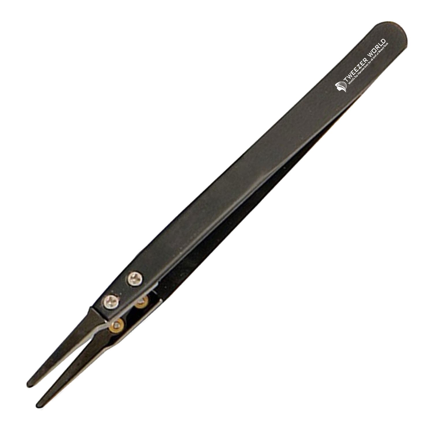 Ceramic Tipped Stainless Steel Tweezers Fine Pointed Tip Heat Resistant