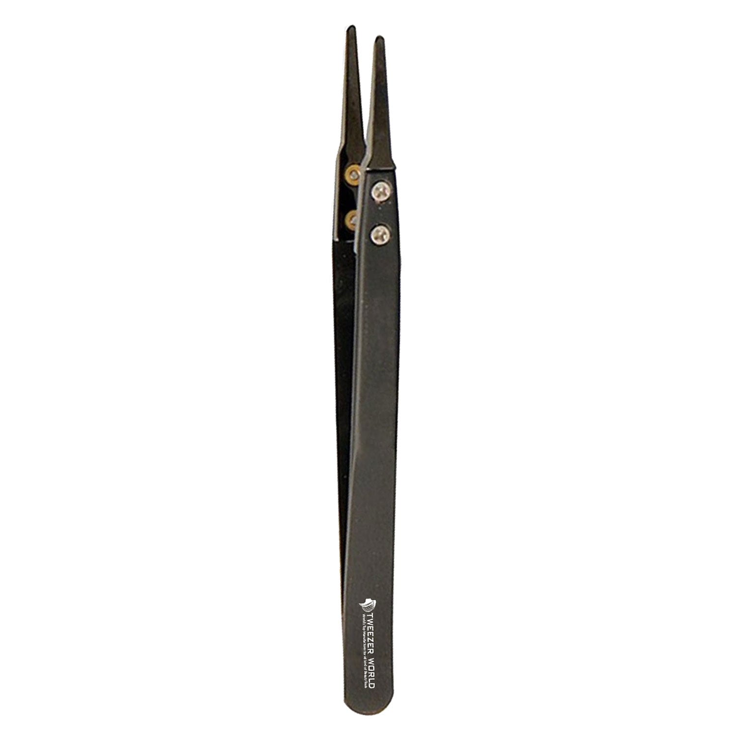 Ceramic Tipped Stainless Steel Tweezers Fine Pointed Tip Heat Resistant