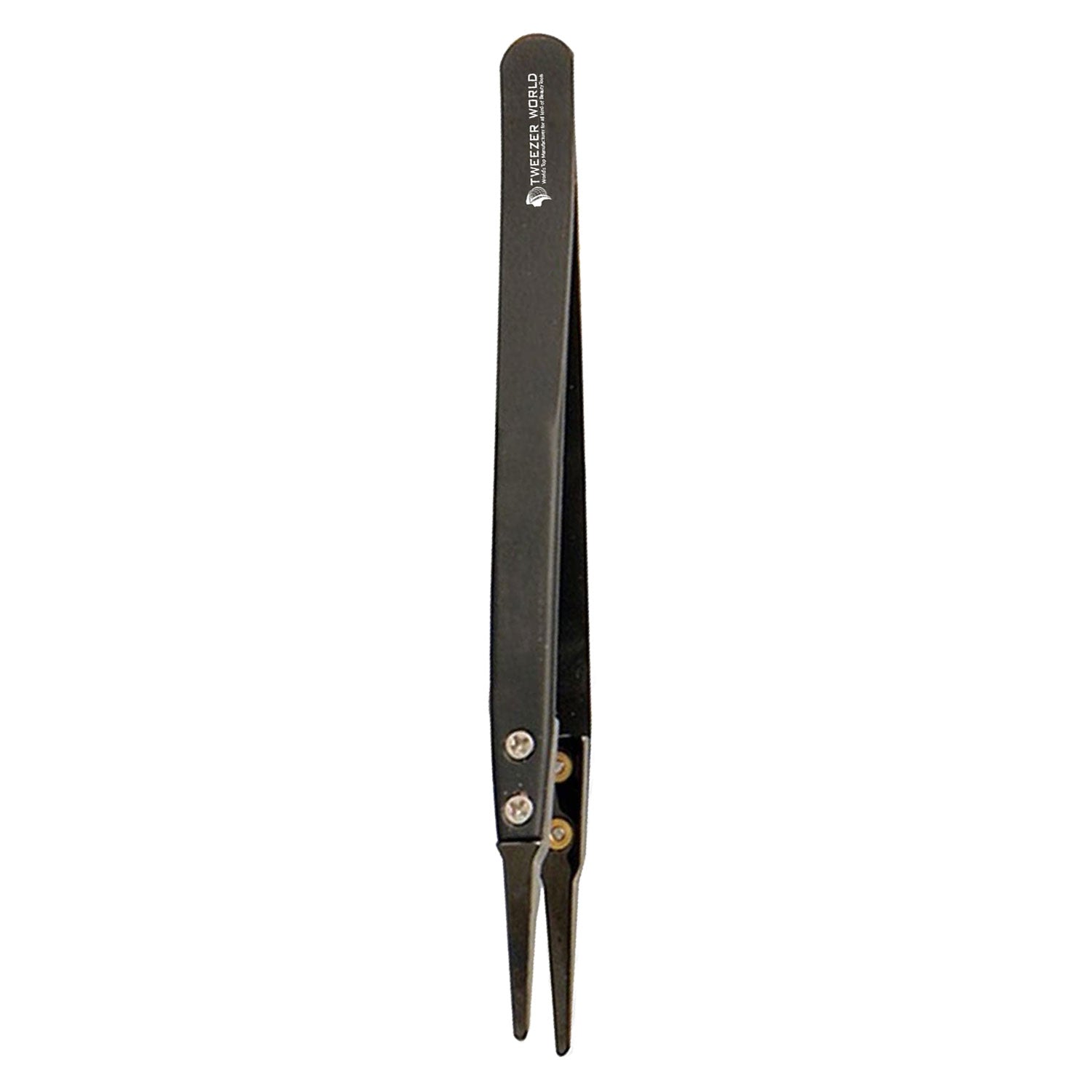 Ceramic Tipped Stainless Steel Tweezers Fine Pointed Tip Heat Resistant