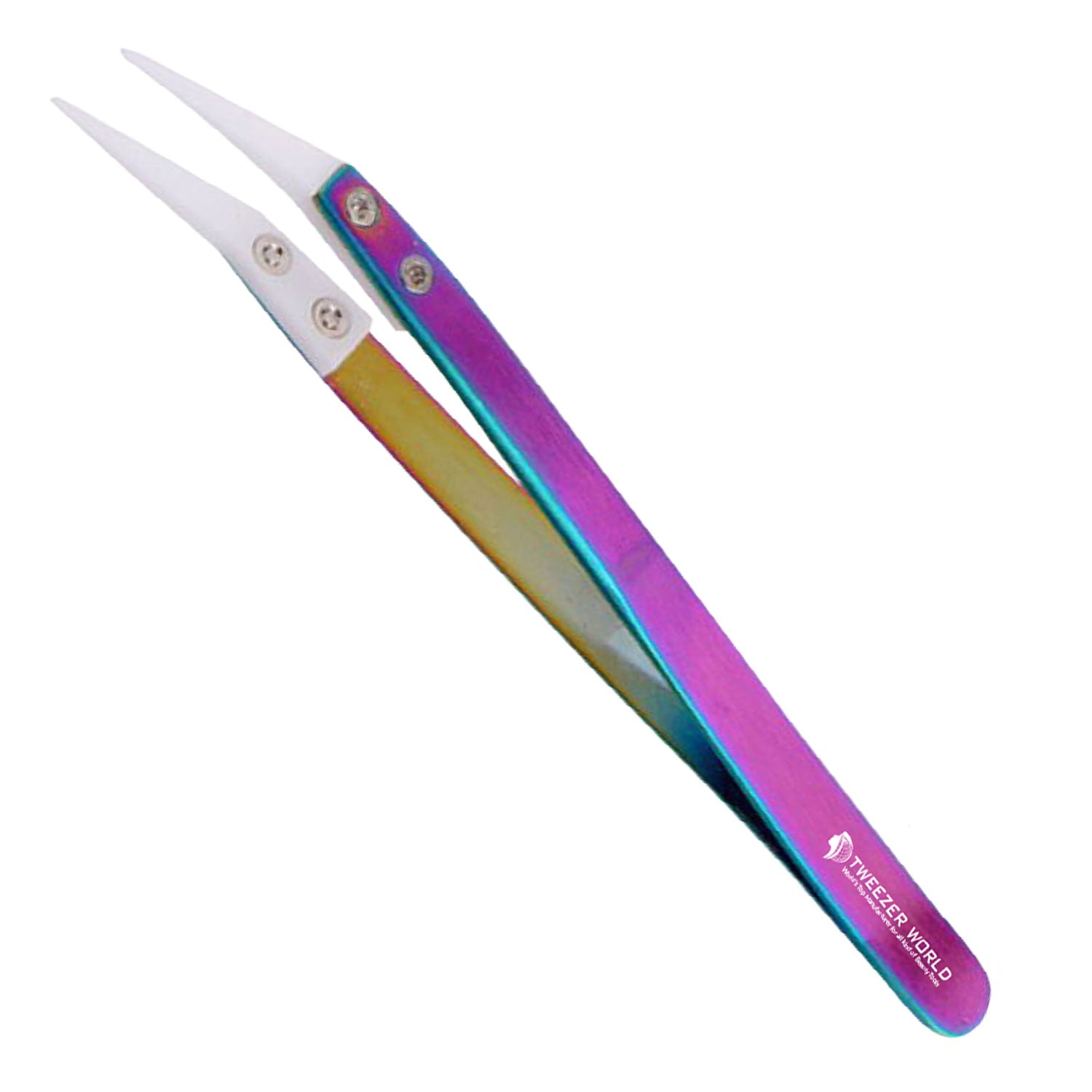 Rainbow Stainless Steel Ceramic Tweezers for Jewellery Tools, Equipment