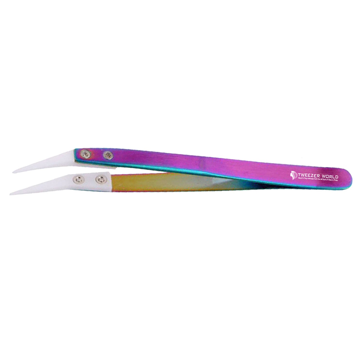 Rainbow Stainless Steel Ceramic Tweezers for Jewellery Tools, Equipment