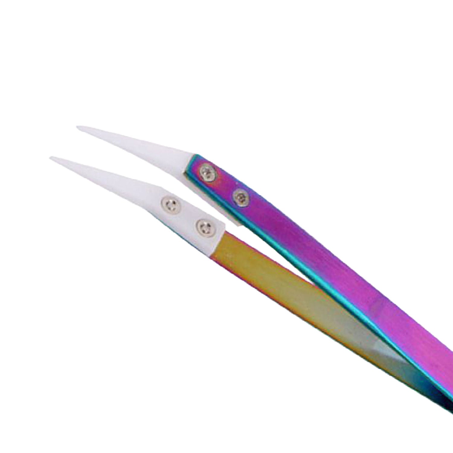 Rainbow Stainless Steel Ceramic Tweezers for Jewellery Tools, Equipment