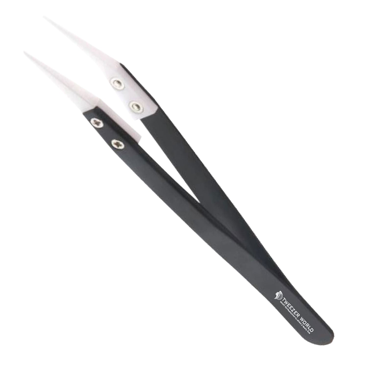 Professional Black Color Ceramic Tweezer Ceramic Tip Stainless Steel