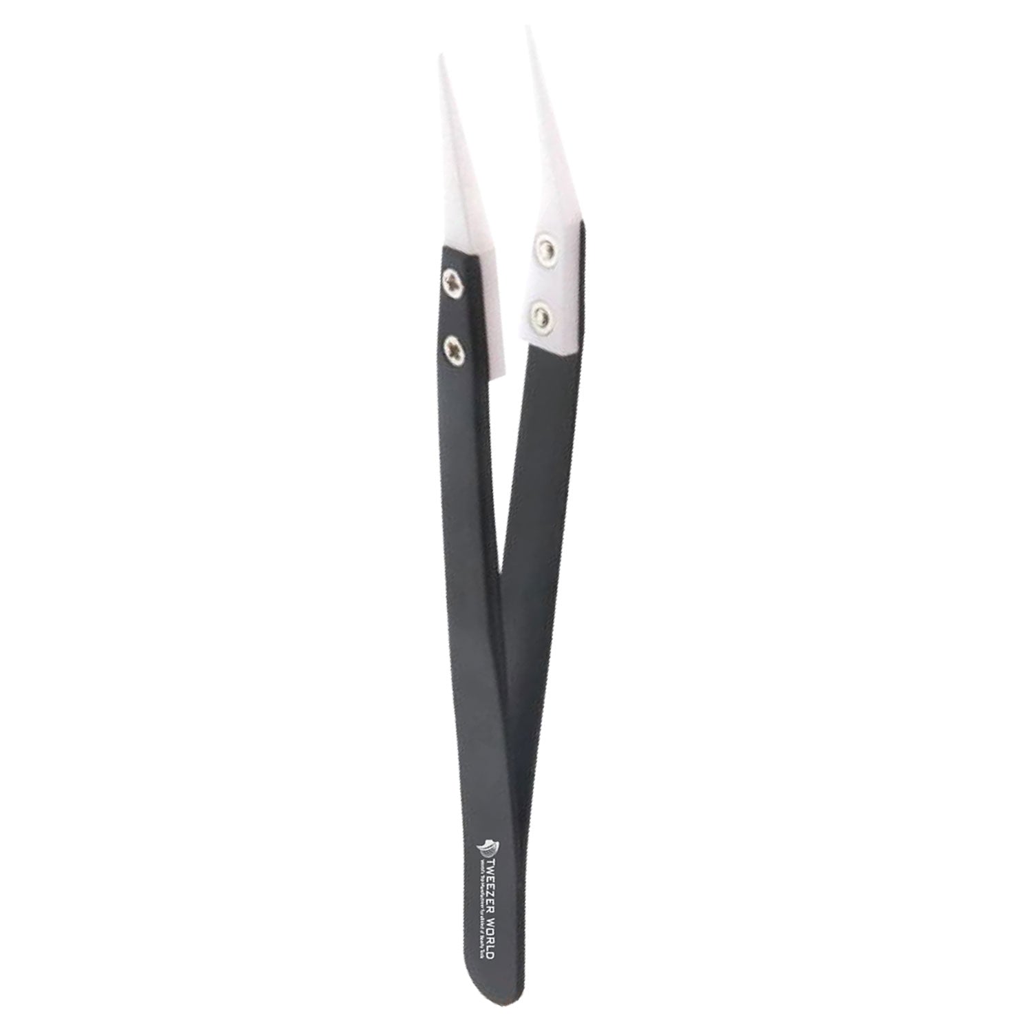 Professional Black Color Ceramic Tweezer Ceramic Tip Stainless Steel