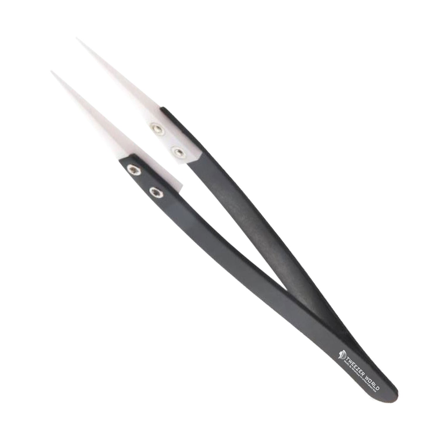 Pointed Ceramic Tipped Best Tweezers Straight Tweezers, Stainless Steel