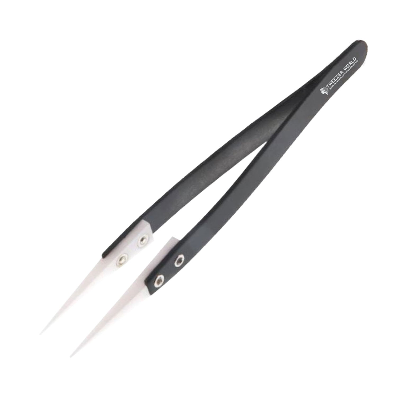 Pointed Ceramic Tipped Best Tweezers Straight Tweezers, Stainless Steel