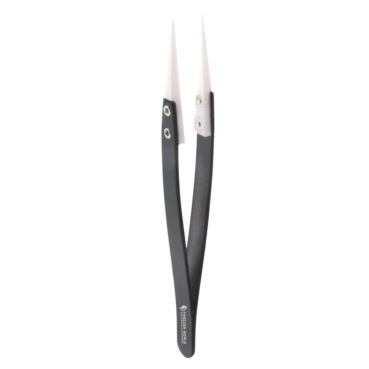 Pointed Ceramic Tipped Best Tweezers Straight Tweezers, Stainless Steel