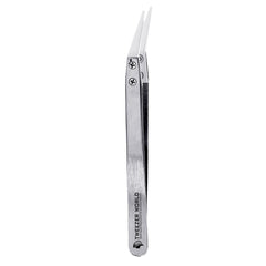 Ceramic Tweezers Curved Ceramic Tip Anti Static Cigarette Tweezers