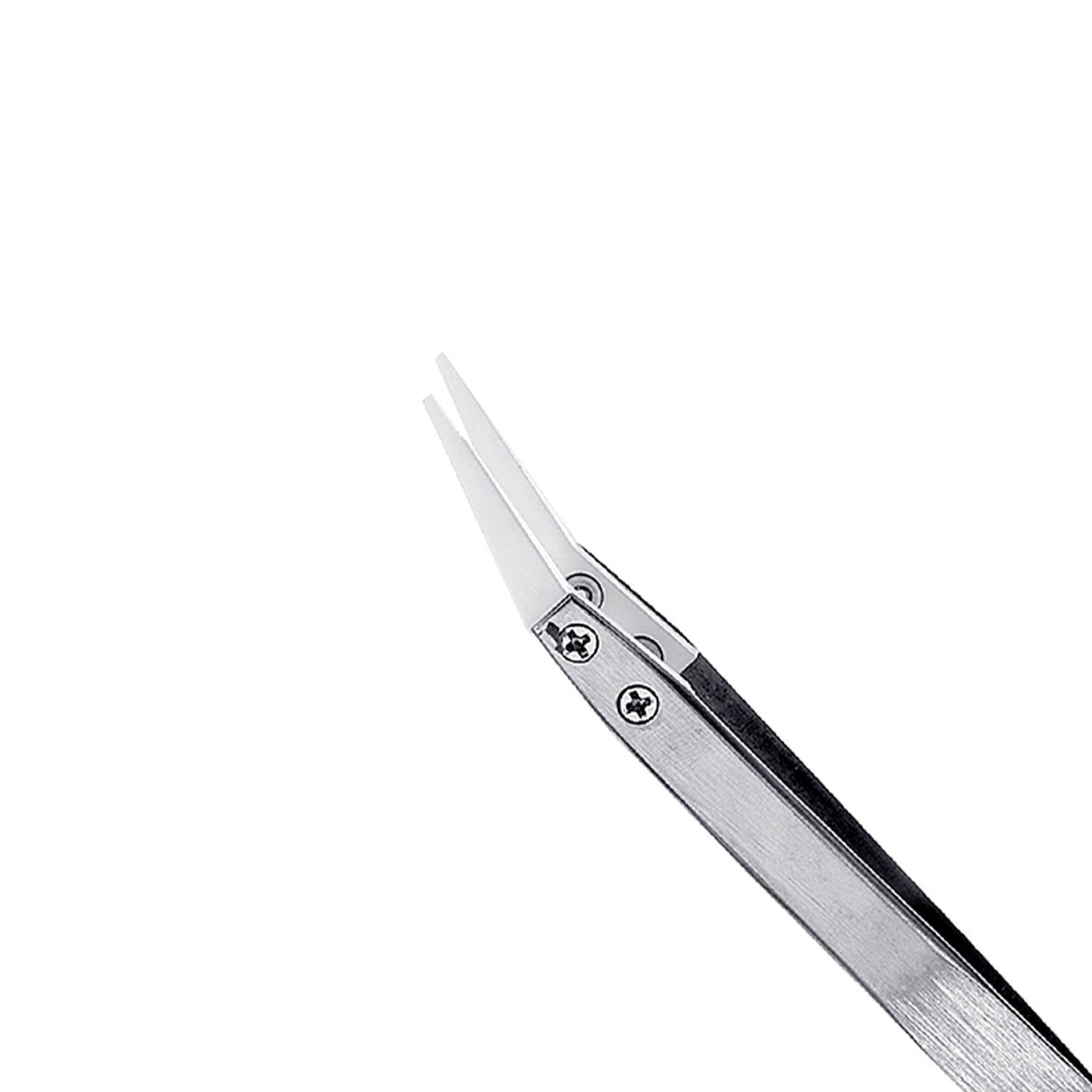 Ceramic Tweezers Curved Ceramic Tip Anti Static Cigarette Tweezers