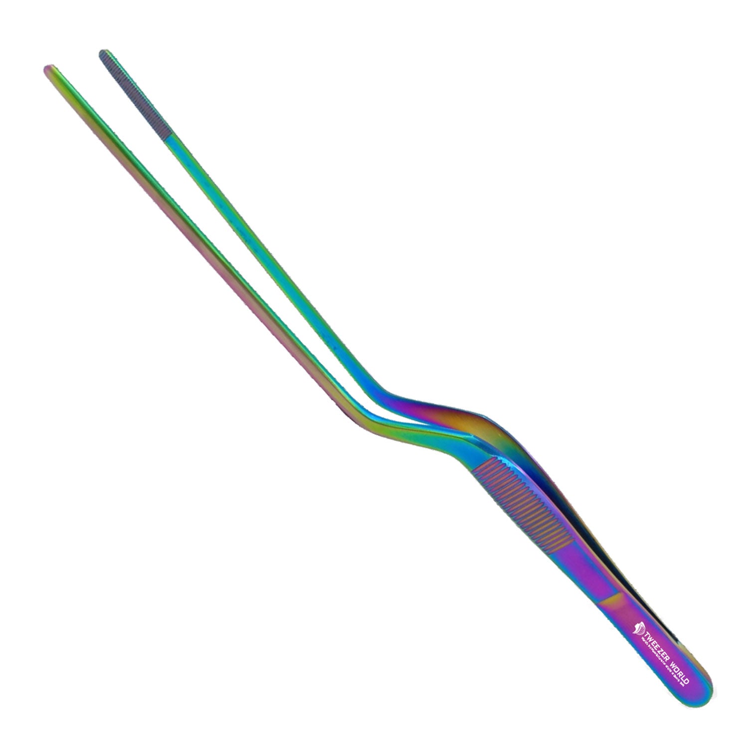 Rainbow Color Tweezers Food Grade Materials Planting Chef Tweezers