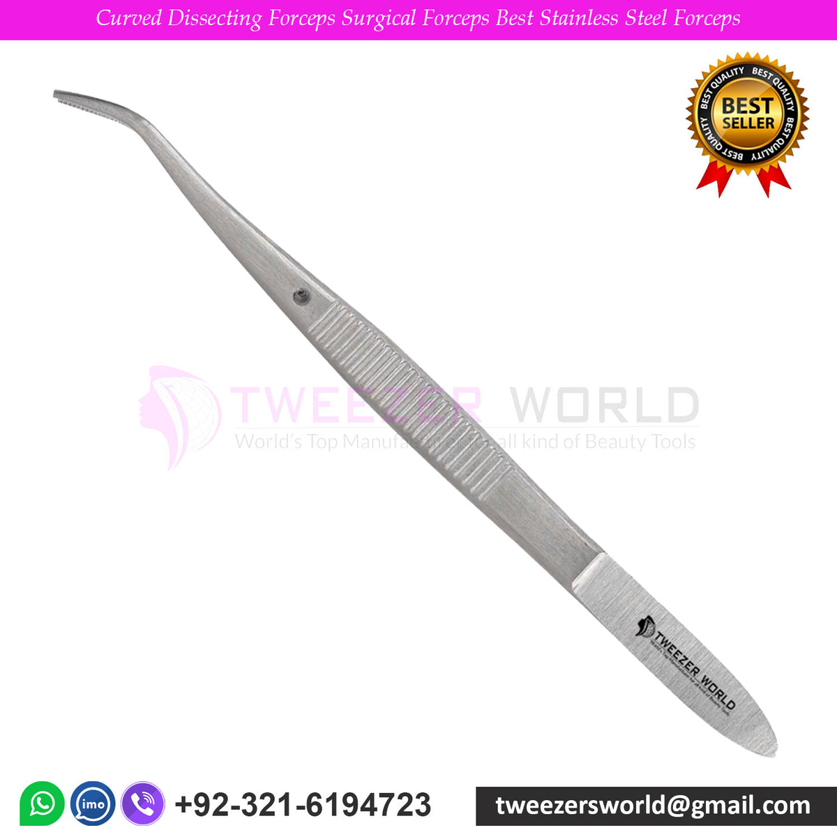 Curved Dissecting Forceps Surgical Forceps Best Stainless Steel Forceps