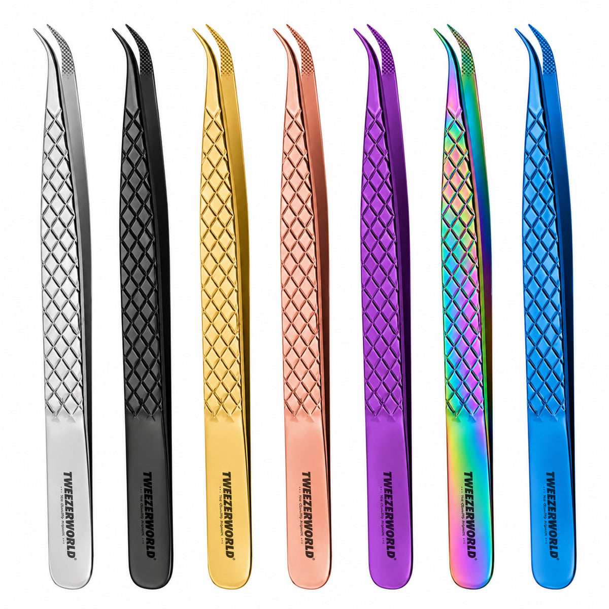 Curved Lash Tweezers – Bent Fiber Point | TWEEZER WORLD®
