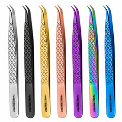 Curved Lash Tweezers – Bent Fiber Point | TWEEZER WORLD®