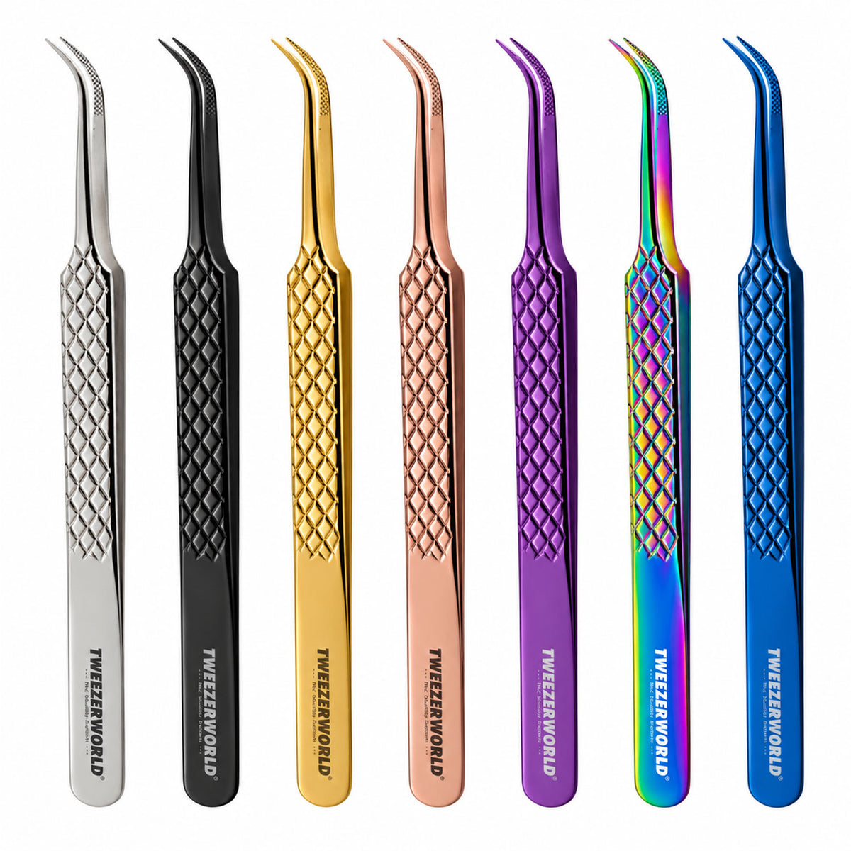 Curved Tweezers For Eyelash Isolation Manufacturer by TWEEZER WORLD