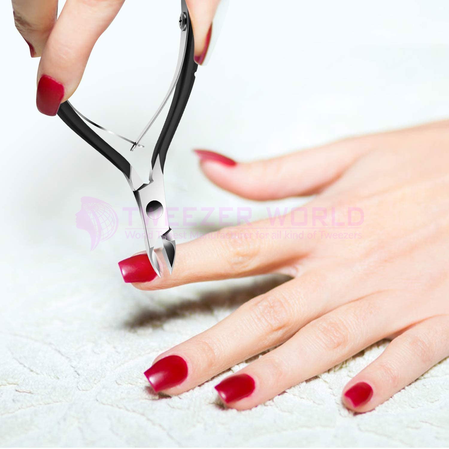 High Quality Nail Nipper Black Color Cuticle Cutter Stainless Steel