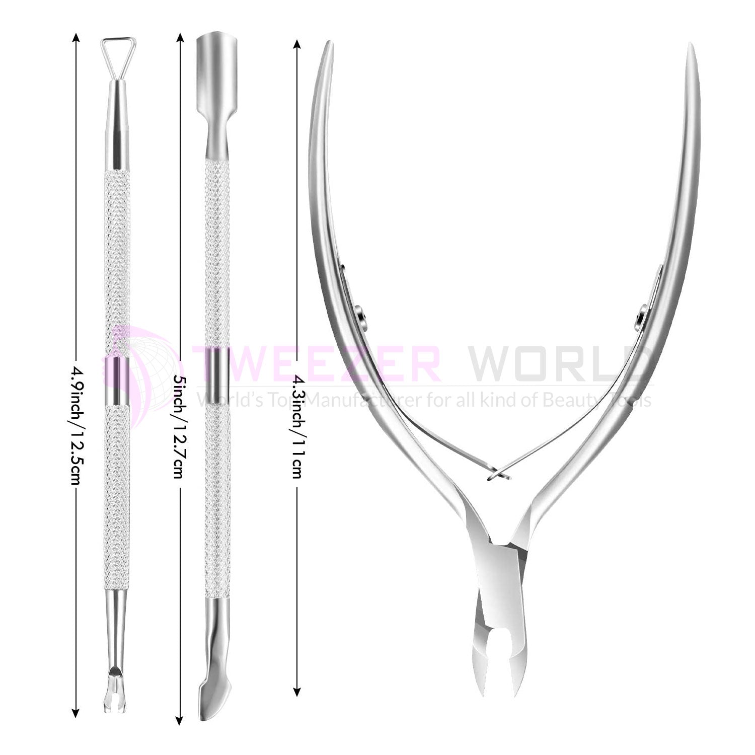 Best Cuticle Nipper Nail Trimmer with Cuticle Pusher Cuticle Remover