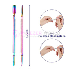 The Best 2 Pieces Set of Cuticle Pusher Tool Nail Cuticle Remover Tool