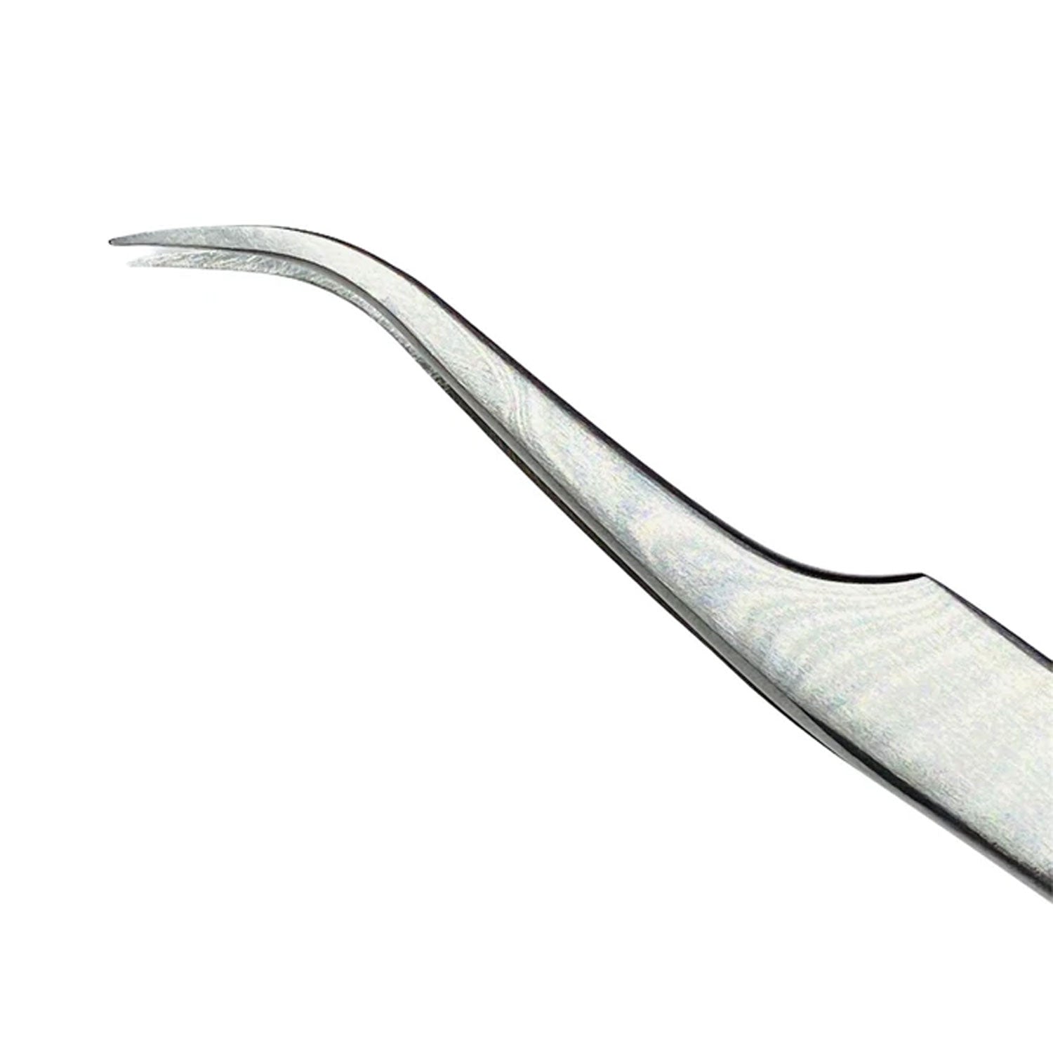 Diamond Dust Isolation Curved Tweezers Eyelash Extension Tweezers