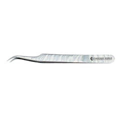 Diamond Dust Isolation Curved Tweezers Eyelash Extension Tweezers