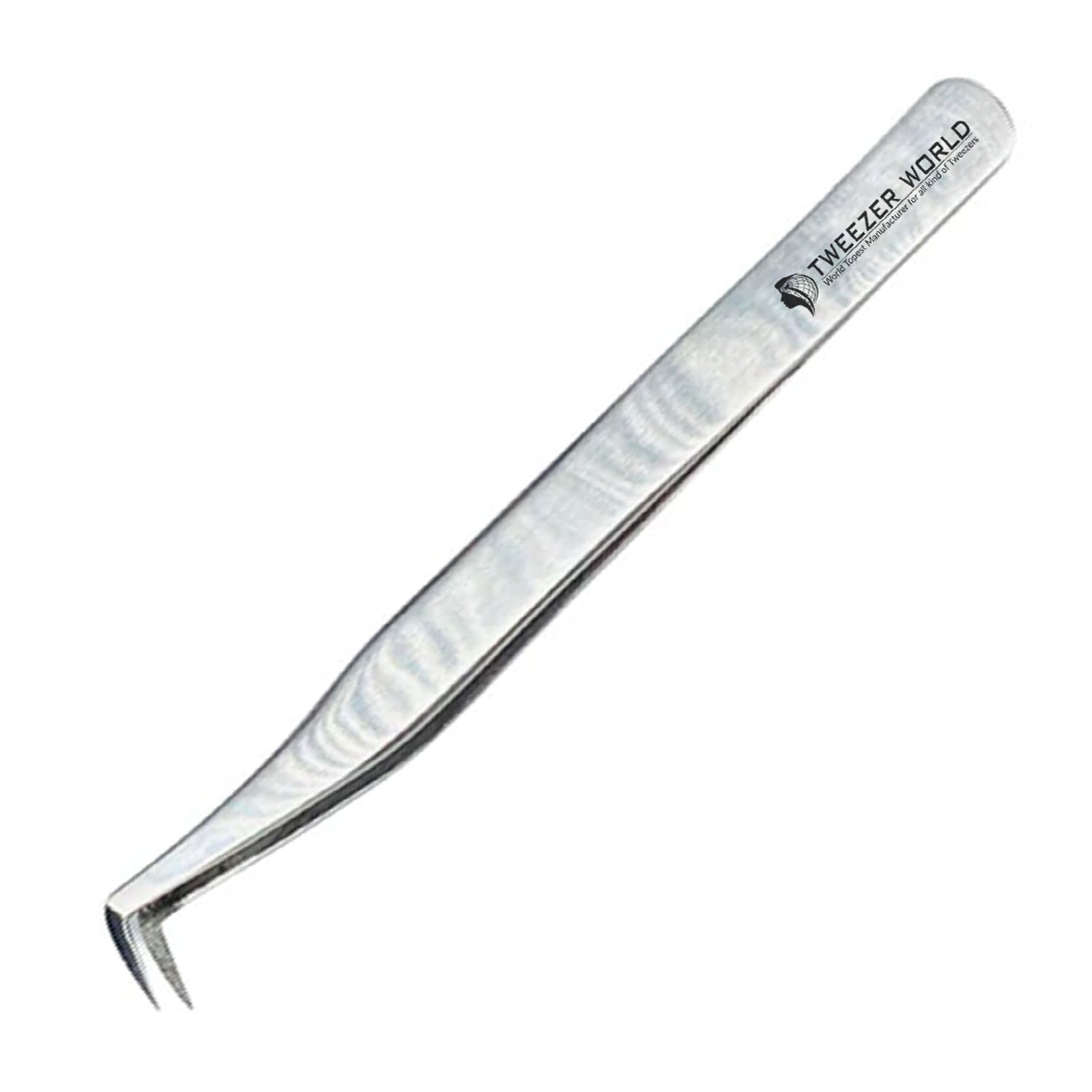 Diamond Dust Volume Tweezers 90 Degree Long Point with Diamond Dust