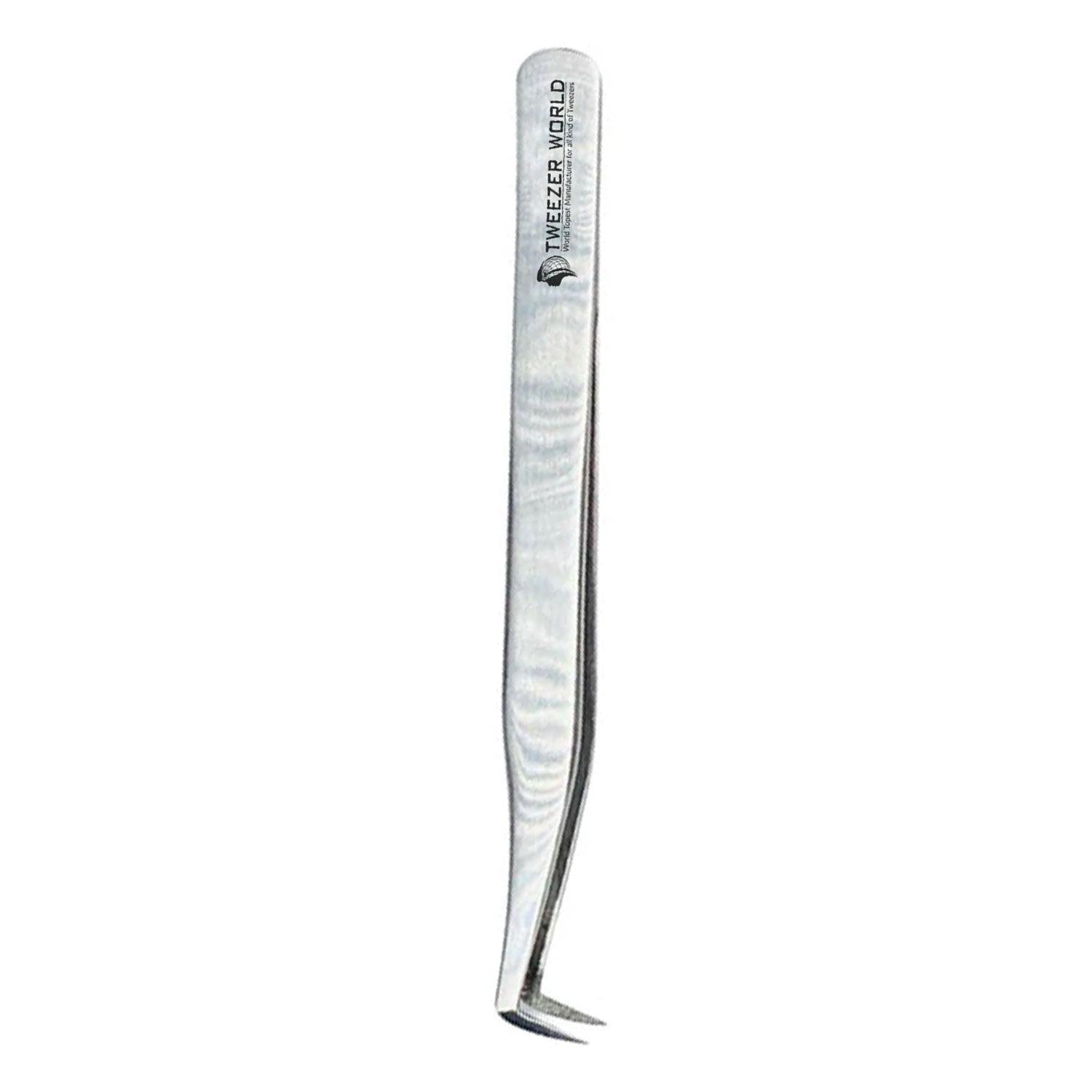 Diamond Dust Volume Tweezers 90 Degree Long Point with Diamond Dust