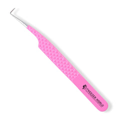 Excellent for Use 90 Degree Diamond Dust Pink Mega Volume Tweezers