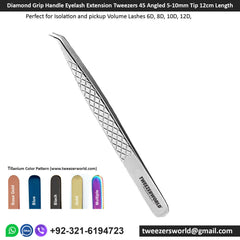 45 Degree Lash Tweezers – 5-10mm Tip