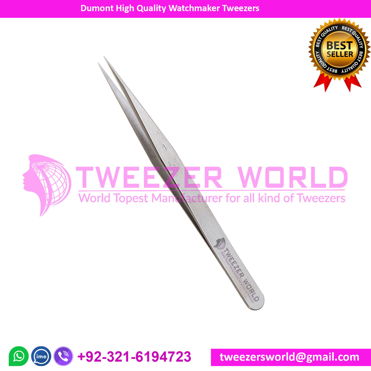 Diamond High Quality Watchmaker Tweezers