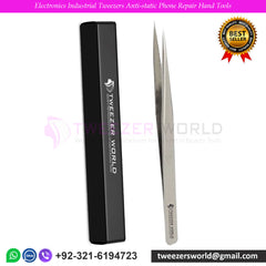 Electronics Industrial Tweezers Anti-static Phone Repair Hand Tools