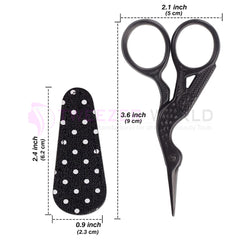 Best Sewing Embroidery Scissors Cute Stork Scissors with Leather Cover