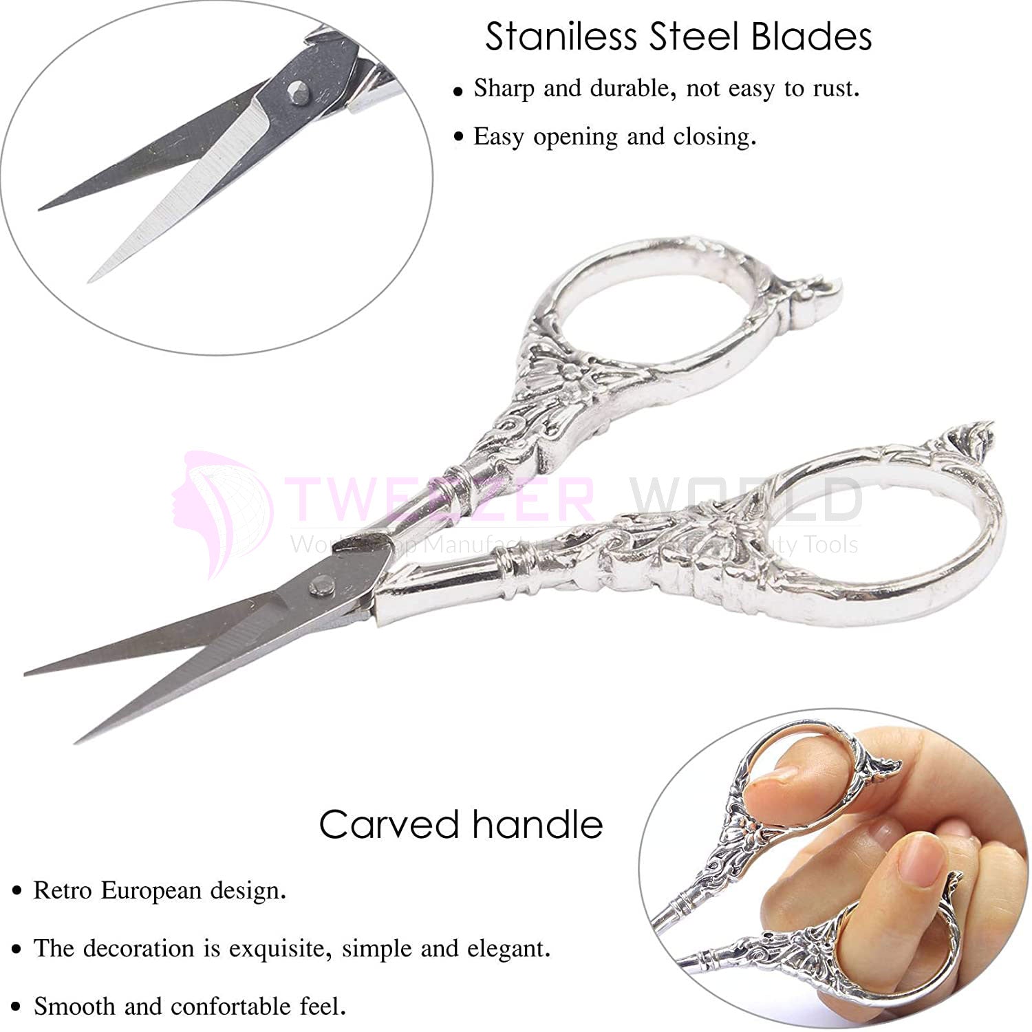 Professional Scissors Small Sewing Scissors Plum Blossom Scissors