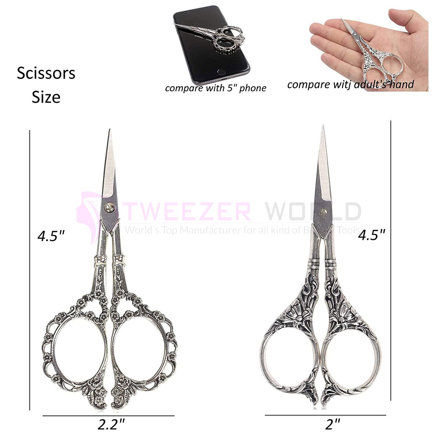 Professional Scissors Small Sewing Scissors Plum Blossom Scissors