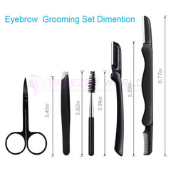 Professional Eyebrow Razor 5 in 1 Eyebrow Kit Professional Trimmers Set