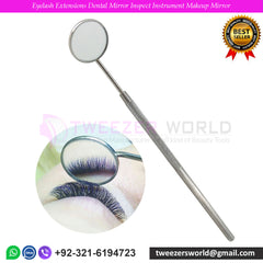 Eyelash Extensions Dental Mirror Inspect Instrument Makeup Mirror