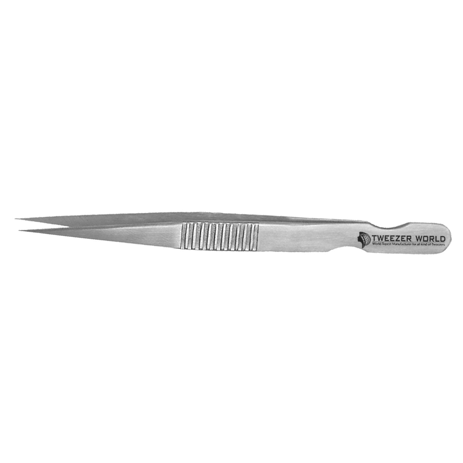 Professional Eyelash Tweezers Serrated Handle S-Shape Stainless Steel