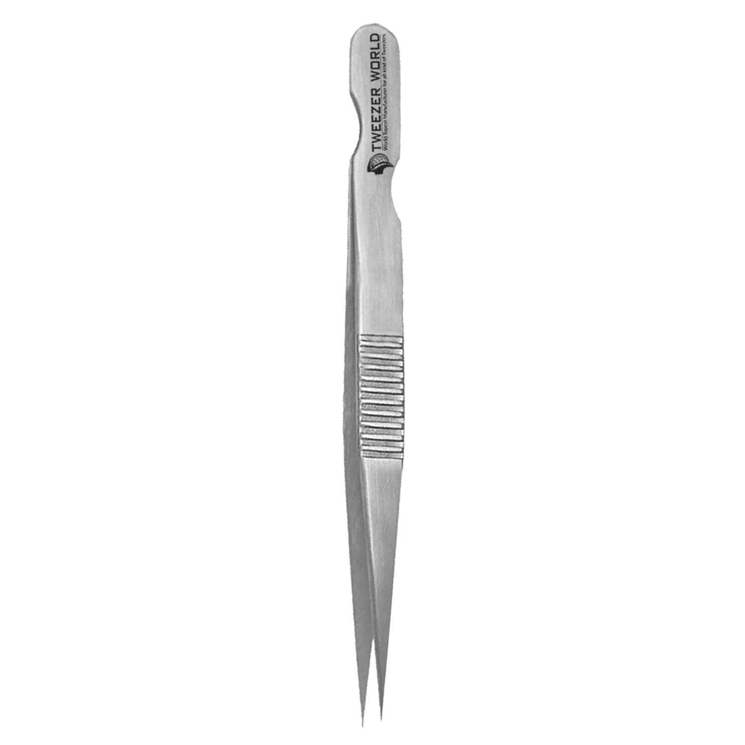 Professional Eyelash Tweezers Serrated Handle S-Shape Stainless Steel