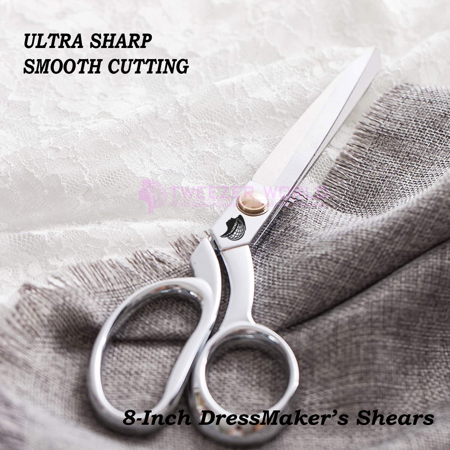 Fabric Scissors, Sewing Scissors, 8-inch Premium Tailor Scissors, Sharp Scissors