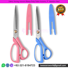 Fabric Sewing Scissors Heavy Duty Tailor Scissors, 9" Stainless Steel