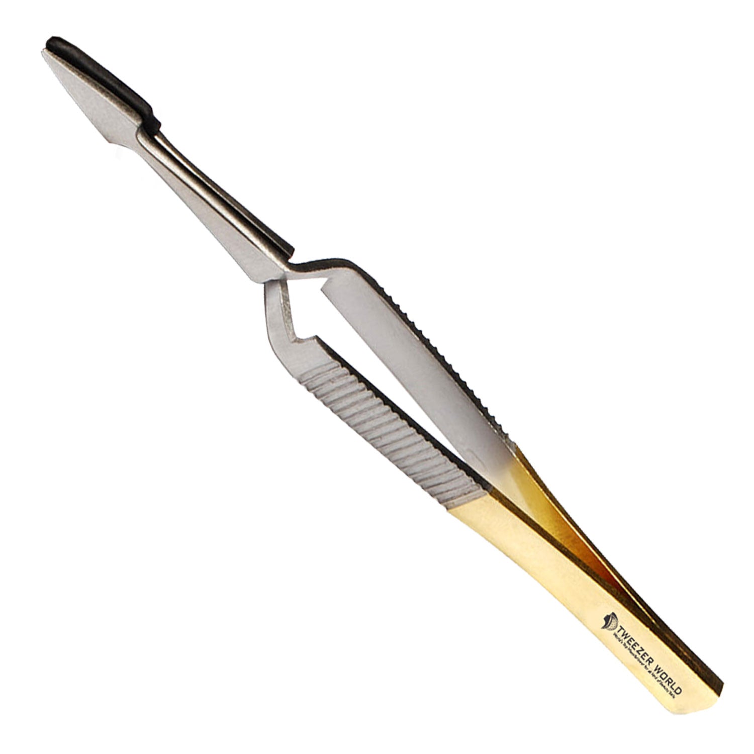 Best Fish Tweezers Self Closing Straight Jaw Gold & Satin 4'' Fly Tweezer