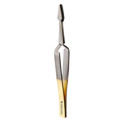 Best Fish Tweezers Self Closing Straight Jaw Gold & Satin 4'' Fly Tweezer