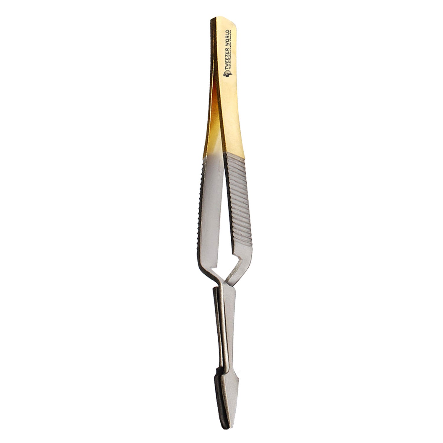 Best Fish Tweezers Self Closing Straight Jaw Gold & Satin 4'' Fly Tweezer