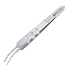 Professional Fly Fishing Tweezers Curved Tip Holes In Handle Fly Tools