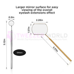 Best Selling Eyelash Extension Gold Mirror Professional Lash Tools