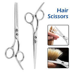 Hair Cutting Thinning Scissors Salon Hairdressing Shears Flat Teeth