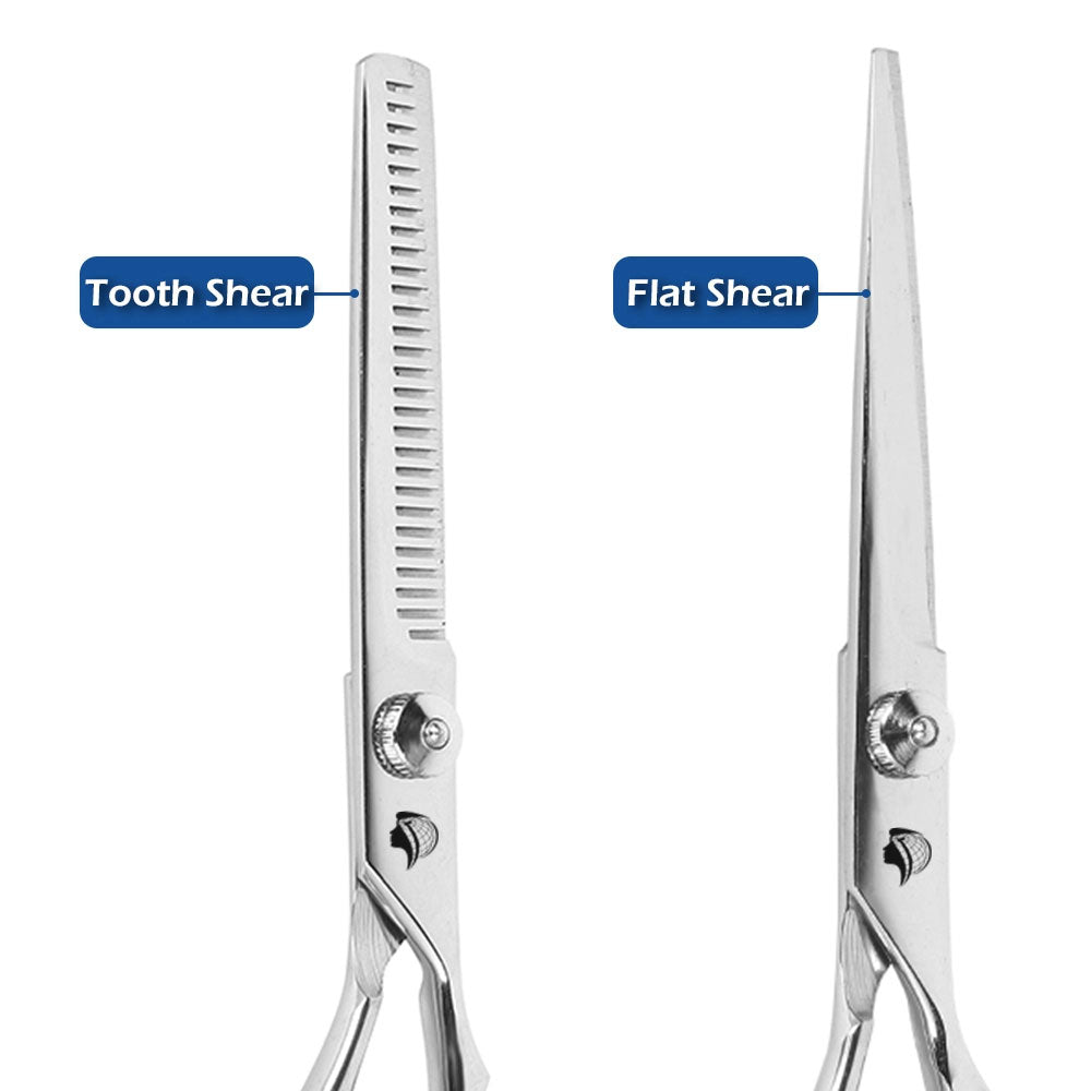 Hair Cutting Thinning Scissors Salon Hairdressing Shears Flat Teeth