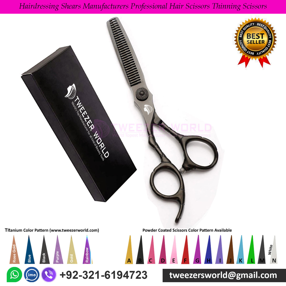 Hairdressing Shears Manufacturers Professional Hair Thinning Scissors