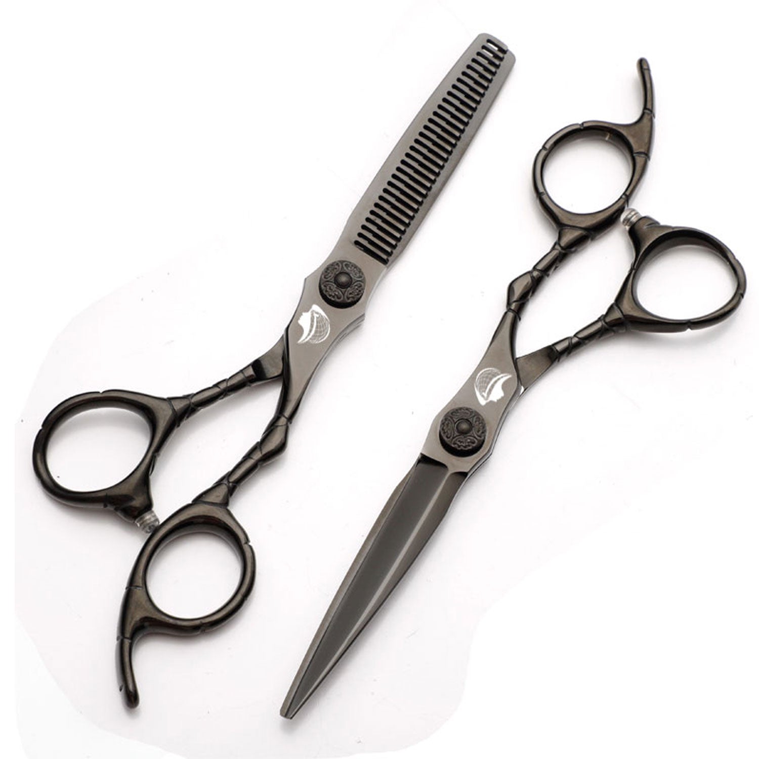 Hot Sale At Low Prices Black Stainless Steel Profession Barber Scissors