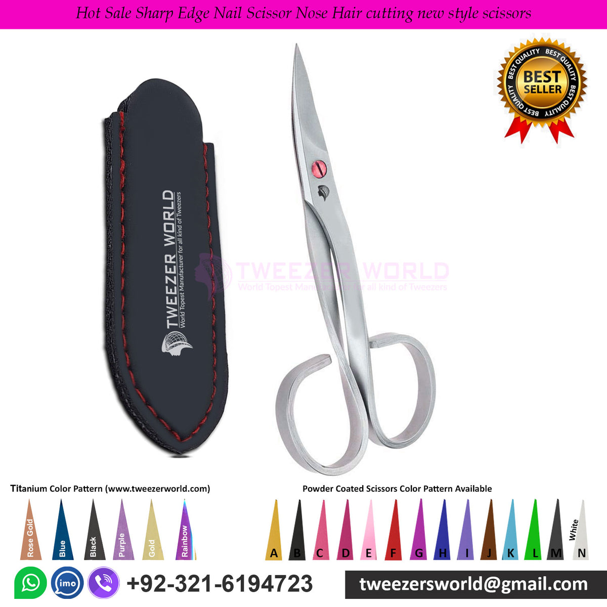 Hot Sale Sharp Edge Nail Scissor Nose Hair Cutting New Style Scissors